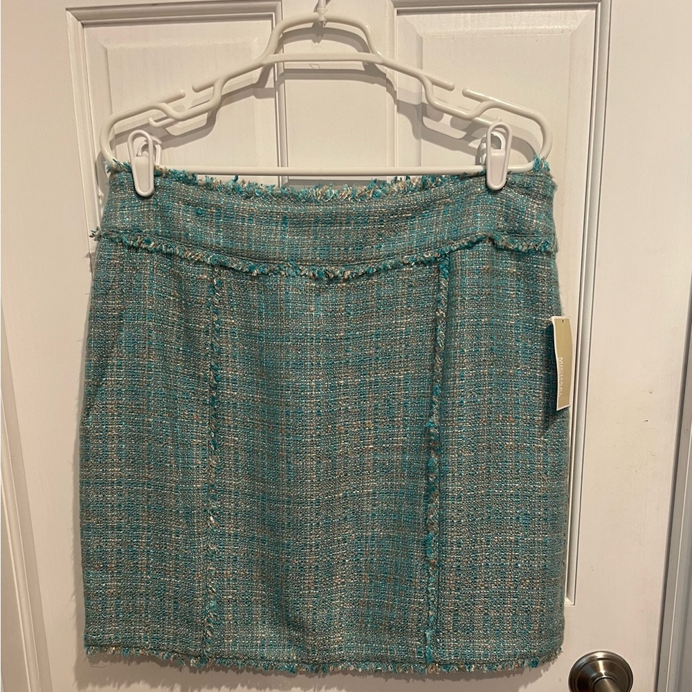 Michael Kors Teal Mini Pencil Skirt for Work Size 10